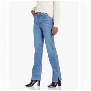 Paige Denim Sarah Straight Jeans with split hem Size 27